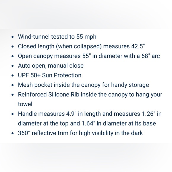NEW Weatherman x Arnold Palmer Collapsible Golf Umbrella Green Signature Drinks - Picture 7 of 7